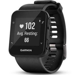 GARMIN Forerunner Watch (black face w white strap)